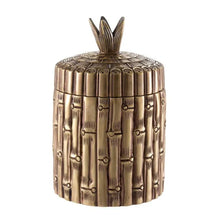 Load image into Gallery viewer, Box Bamboo round vintage brass finish