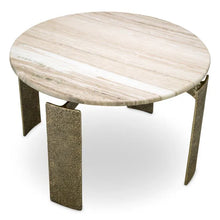 Load image into Gallery viewer, Dining Table Bodega Round antique brass finish