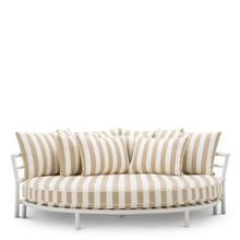 Load image into Gallery viewer, Outdoor Bed Laguno matte white florent beige