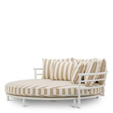Load image into Gallery viewer, Outdoor Bed Laguno matte white florent beige