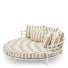 Load image into Gallery viewer, Outdoor Bed Laguno matte white florent beige