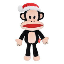 Load image into Gallery viewer, Multipet Paul Frank® Julius w/ Santa Hat Plush Dog Toy 12"