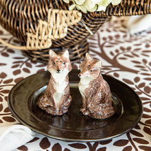 Load image into Gallery viewer, Clever Creatures Fox Salt and Pepper Set - By Juliska