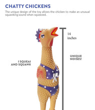 Load image into Gallery viewer, Outward Hound Squawkers Latex Rubber Henrietta Chicken Large