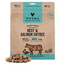 Load image into Gallery viewer, Pet Palette Distribution - Vital Essentials FDR Beef Salmon Entree & Mix Soft Nibs 14oz