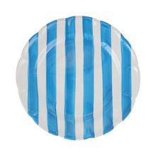 Load image into Gallery viewer, Amalfitana Aqua Stripe Dinner Plate