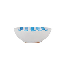Load image into Gallery viewer, Amalfitana Aqua Stripe Cereal Bowl