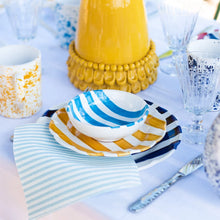 Load image into Gallery viewer, Amalfitana Aqua Stripe Cereal Bowl