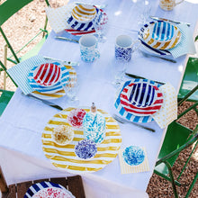 Load image into Gallery viewer, Amalfitana Aqua Stripe Cereal Bowl