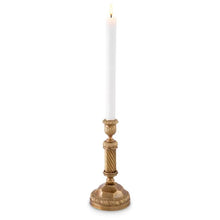 Load image into Gallery viewer, Candle Holder Carnier S vintage brass finish
