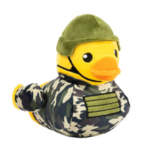 Load image into Gallery viewer, FuzzYard Commanduck Plush Dog Toy