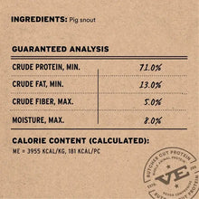 Load image into Gallery viewer, Vital Essentials® RAW BAR Freeze-Dried Raw Pig Snout Treat