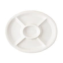 Load image into Gallery viewer, Puro 15" Crudite Platter Whitewash - By Juliska