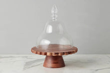 Load image into Gallery viewer, Natural Scalloped Cake Stand