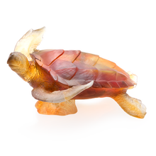 Load image into Gallery viewer, Coral Sea Large Amber Grey Sea Turtle