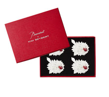 Load image into Gallery viewer, Zénith Napkin Rings in Crystal, Set of 4 in a Gift Box