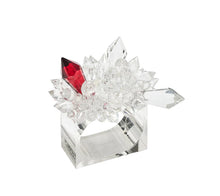 Load image into Gallery viewer, Zénith Napkin Rings in Crystal, Set of 4 in a Gift Box