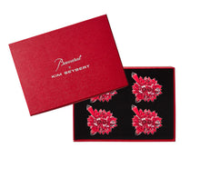 Load image into Gallery viewer, Zénith Napkin Rings in Crystal, Set of 4 in a Gift Box