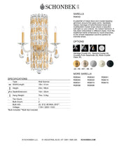 Load image into Gallery viewer, Wall Sconce - Sarella Collection by Schonbek
