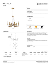 Load image into Gallery viewer, Chandelier - Amadeus Collection by Schonbek
