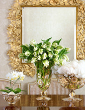 Load image into Gallery viewer, Camille Gilded Floral Leaf Mirror
