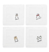 Load image into Gallery viewer, S/4 Cocktail Napkin 6X6 - Cheers Collection - By Sferra