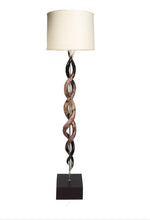 Load image into Gallery viewer, POLISHED KUDU HORN DOUBLE TWIST STANDING LAMP
