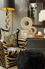 Load image into Gallery viewer, POLISHED KUDU HORN DOUBLE TWIST STANDING LAMP