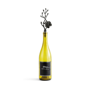 Black Orchid Wine Stopper - By Michael Aram