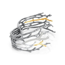 Load image into Gallery viewer, Enchanted Forest Cuff Bracelet with Diamonds