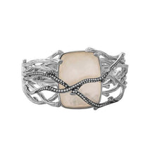 Load image into Gallery viewer, Enchanted Forest Cuff Bracelet with Diamonds

