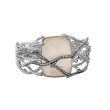 Load image into Gallery viewer, Enchanted Forest Cuff Bracelet with Diamonds