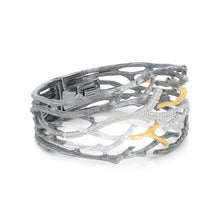 Load image into Gallery viewer, Enchanted Forest Cuff Bracelet with Diamonds