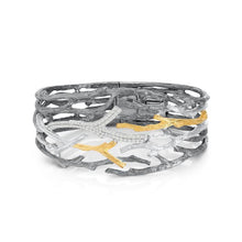 Load image into Gallery viewer, Enchanted Forest Cuff Bracelet with Diamonds
