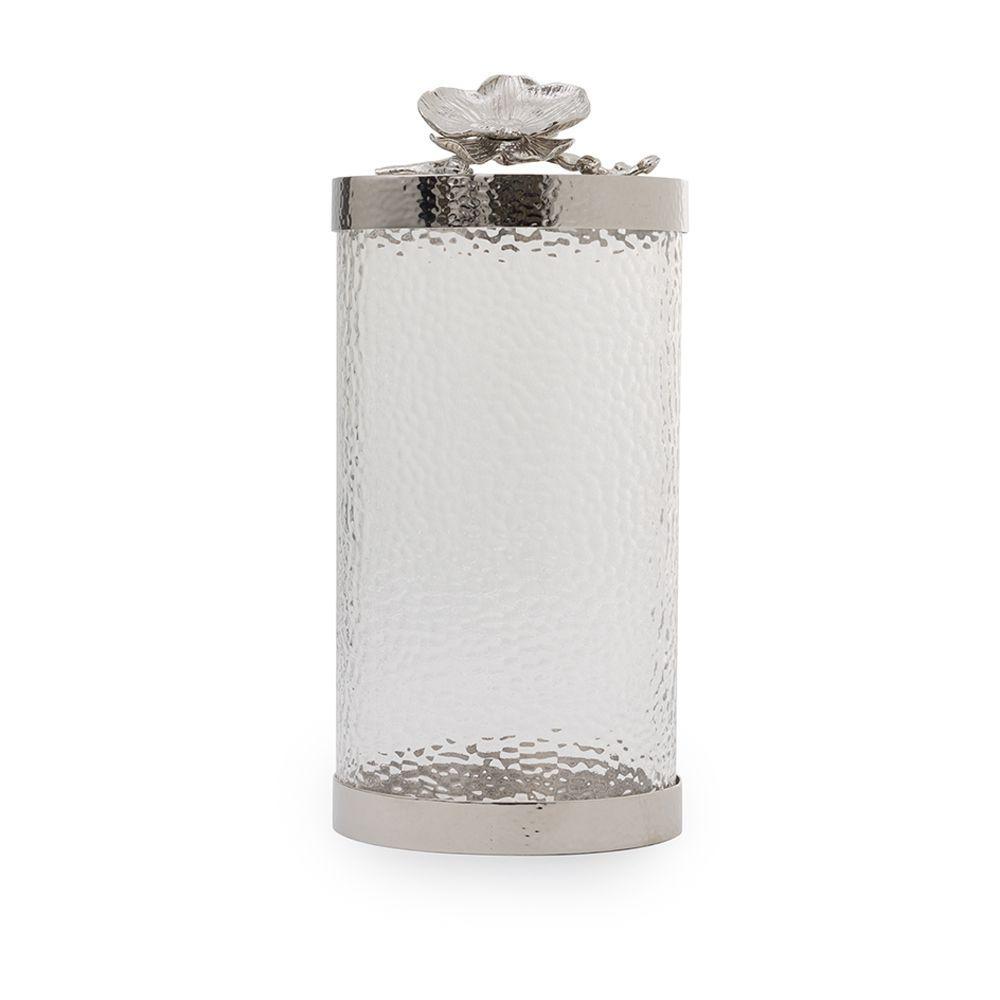 White Orchid Canister Lrg - By Michael Aram