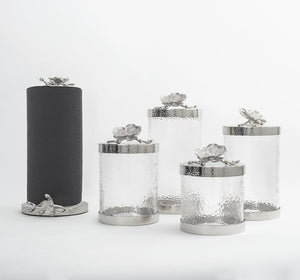 White Orchid Canister Small - By Michael Aram