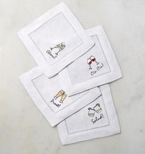 Load image into Gallery viewer, S/4 Cocktail Napkin 6X6 - Cheers Collection - By Sferra