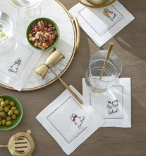 Load image into Gallery viewer, S/4 Cocktail Napkin 6X6 - Cheers Collection - By Sferra