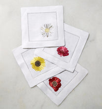 Load image into Gallery viewer, S/4 Cocktail Napkin 6X6 - Fiori Collection - By Sferra