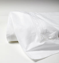 Load image into Gallery viewer, King Flat Sheet 114X114 - Giza Lace Collection - By Sferra