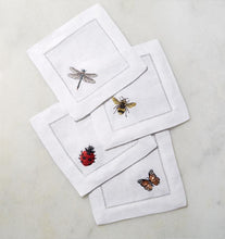 Load image into Gallery viewer, S/4 Cocktail Napkin 6X6 - Insetti Collection - By Sferra