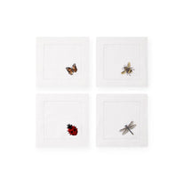 Load image into Gallery viewer, S/4 Cocktail Napkin 6X6 - Insetti Collection - By Sferra
