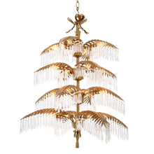 Load image into Gallery viewer, Chandelier Hildebrandt XL vintage brass finish UL
