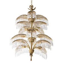 Load image into Gallery viewer, Chandelier Hildebrandt XL vintage brass finish UL

