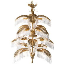 Load image into Gallery viewer, Chandelier Hildebrandt XL vintage brass finish UL
