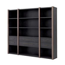 Load image into Gallery viewer, Cabinet Canova charcoal grey oak veneer
