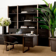 Load image into Gallery viewer, Cabinet Canova charcoal grey oak veneer
