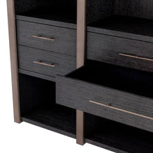 Load image into Gallery viewer, Cabinet Canova charcoal grey oak veneer
