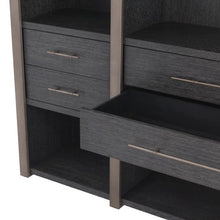 Load image into Gallery viewer, Cabinet Canova charcoal grey oak veneer
