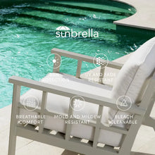 Load image into Gallery viewer, Outdoor Sofa Royal Palm sand sunbrella canvas
